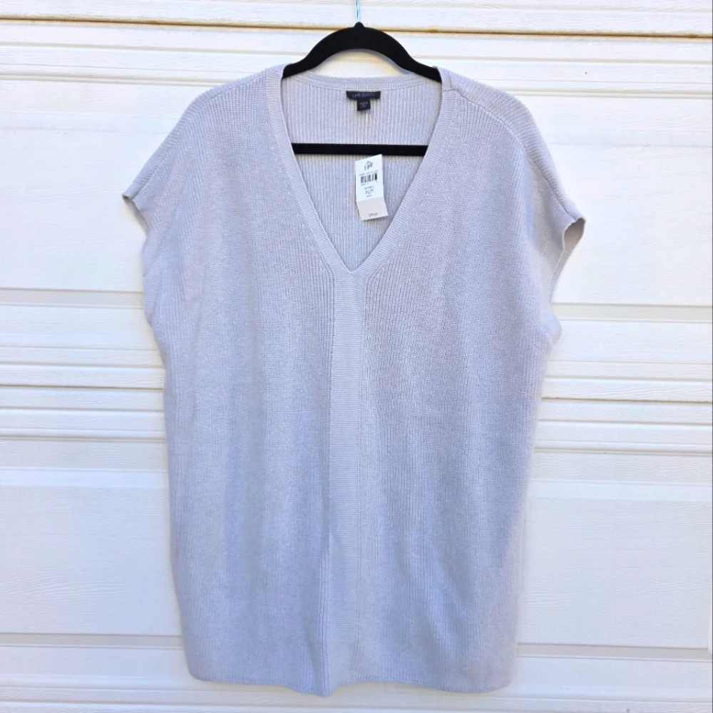 J. Jill White Knit Sweater - Picture 1 of 4
